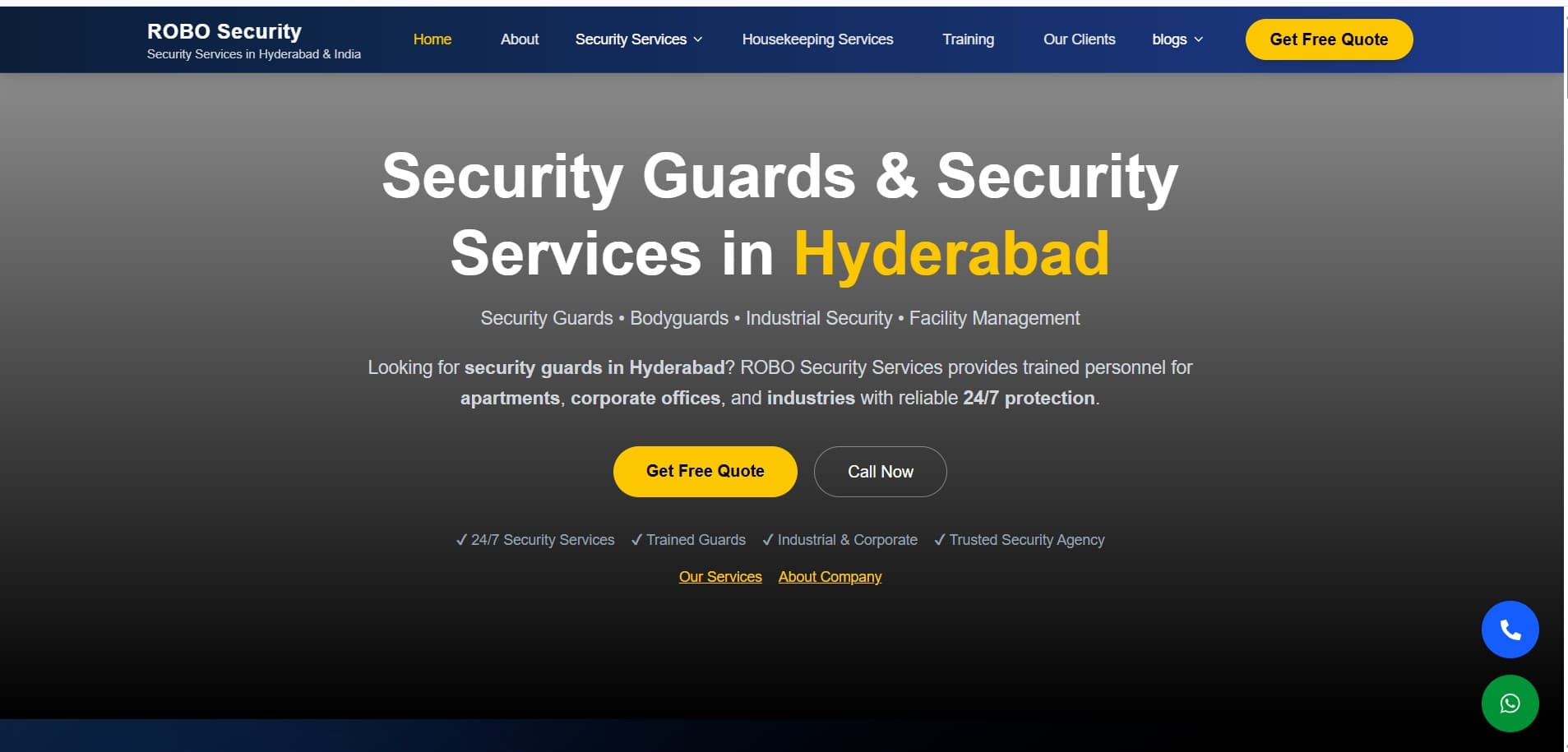SEO Growth for a Security & Facility Management Company